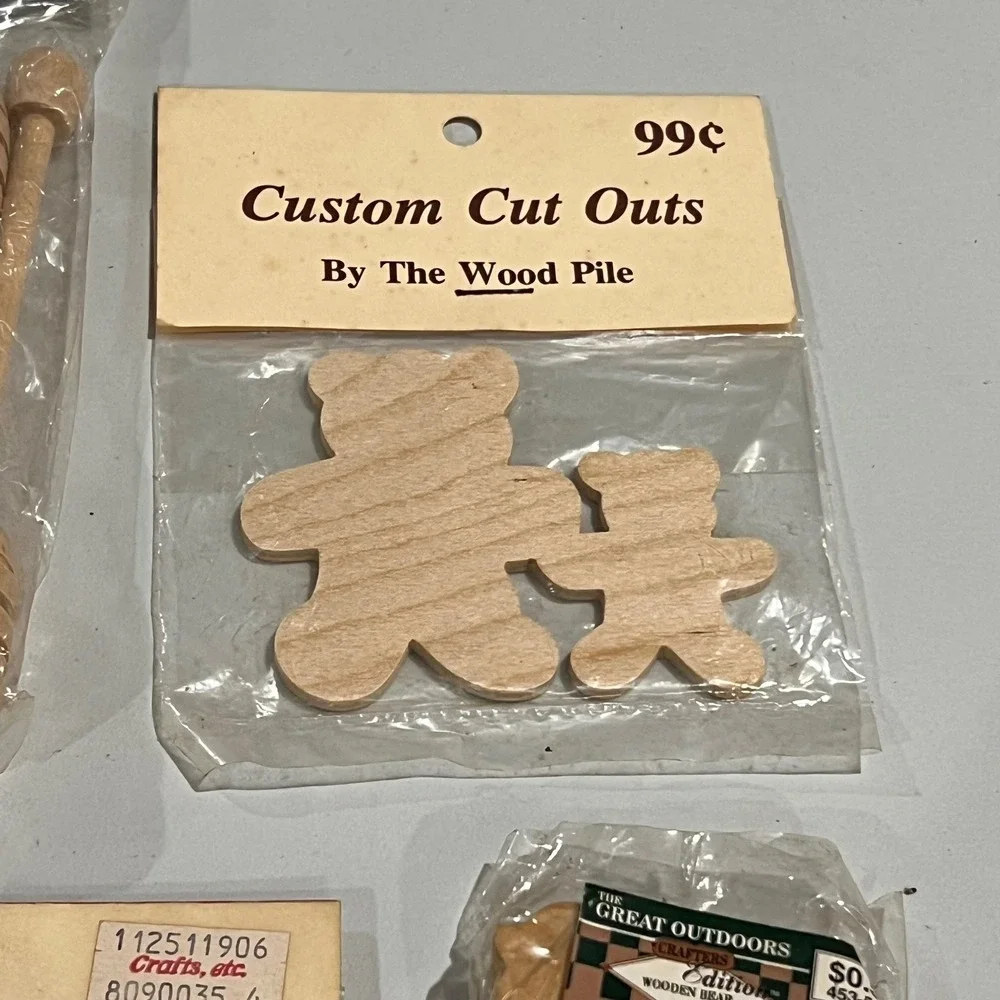 Craft Wood Pieces Lot 7 New The Wood Pile UJ Wang's Wooden Expressions‎